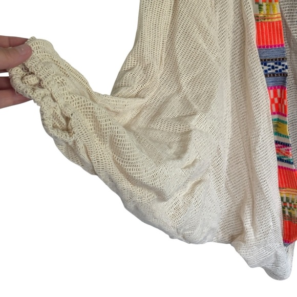 Free People Bonita Trim Crochet Kimono Embroidered - Picture 12 of 12